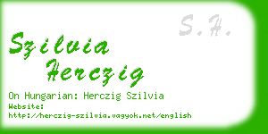 szilvia herczig business card